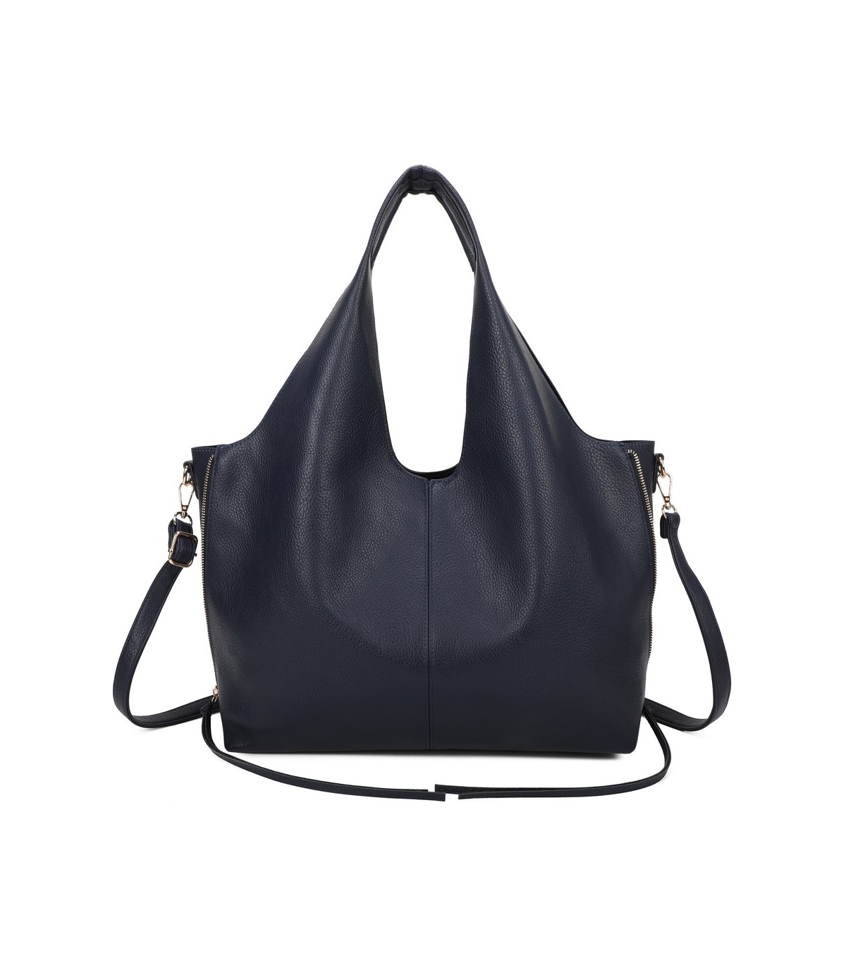 T11825 - Bolso de hombro estilo hongo con bandolera y asa grande