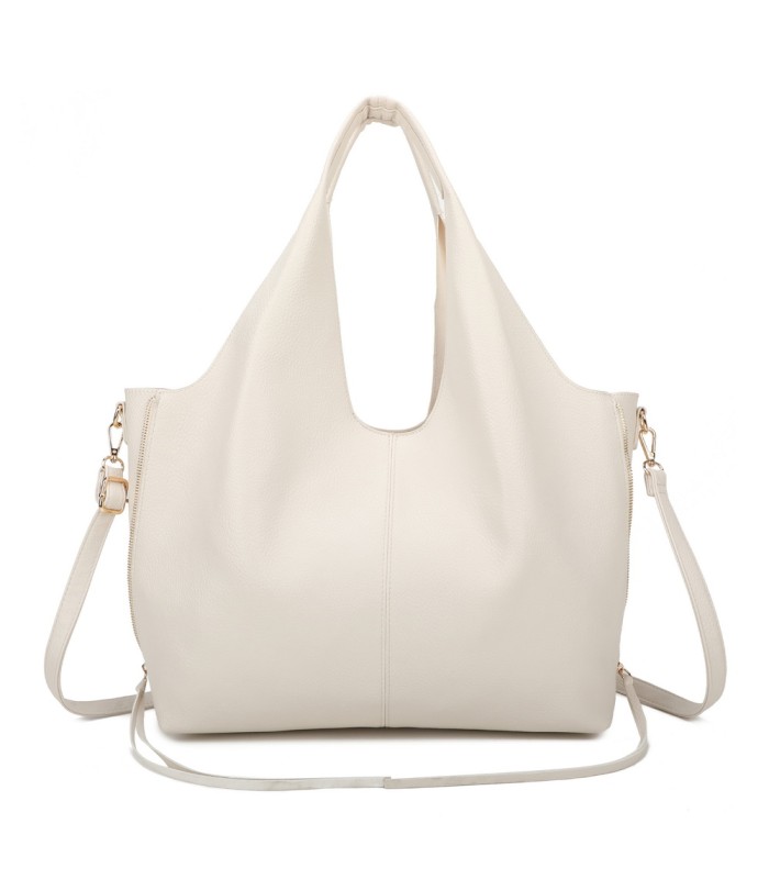 T11825 - Bolso de hombro estilo hongo con bandolera y asa grande