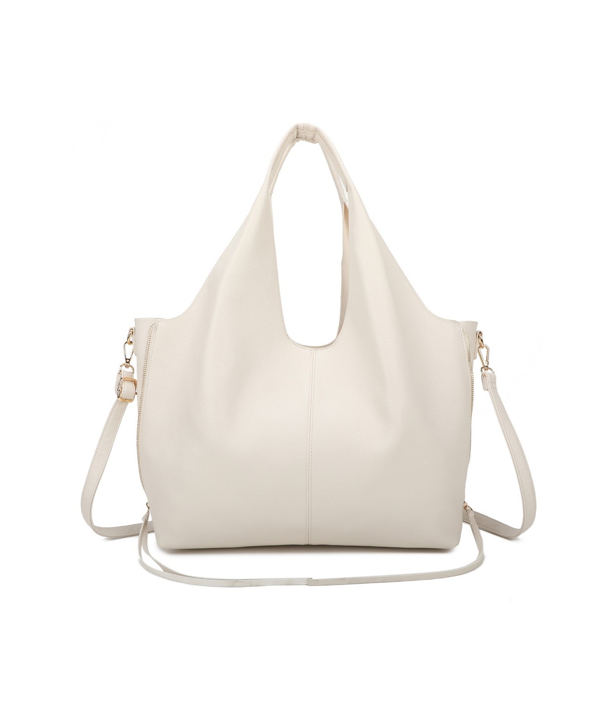 T11825 - Bolso de hombro estilo hongo con bandolera y asa grande