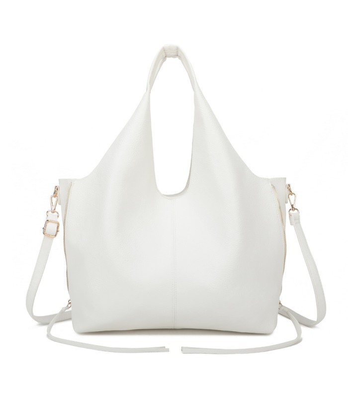 T11825 - Bolso de hombro estilo hongo con bandolera y asa grande
