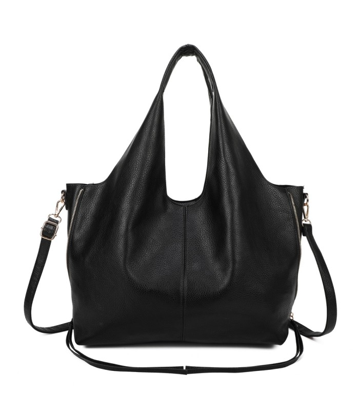 T11825 - Bolso de hombro estilo hongo con bandolera y asa grande