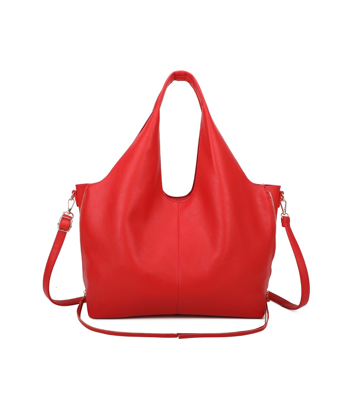 T11825 - Bolso de hombro estilo hongo con bandolera y asa grande