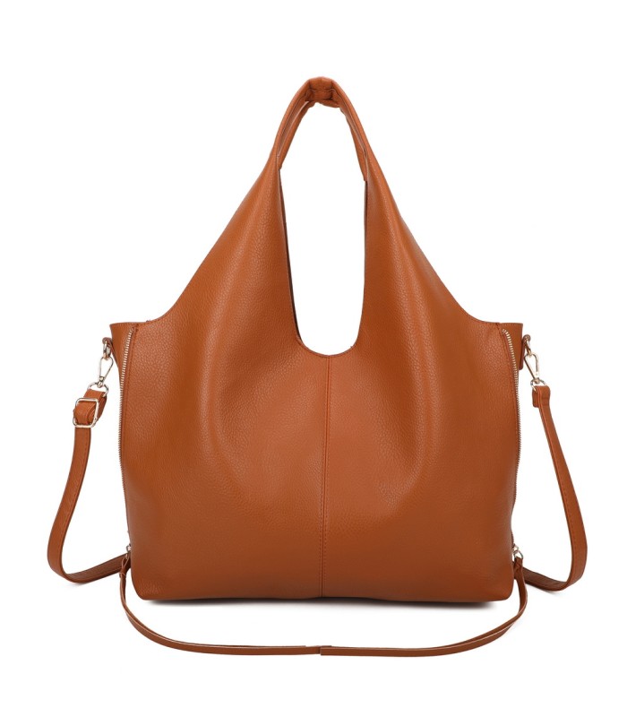 T11825 - Bolso de hombro estilo hongo con bandolera y asa grande