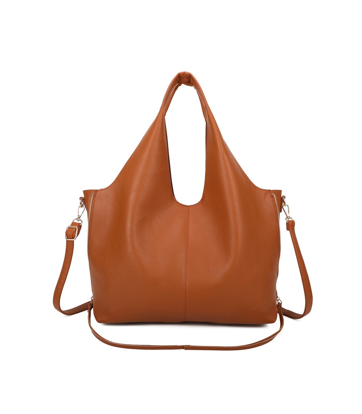 T11825 - Bolso de hombro estilo hongo con bandolera y asa grande