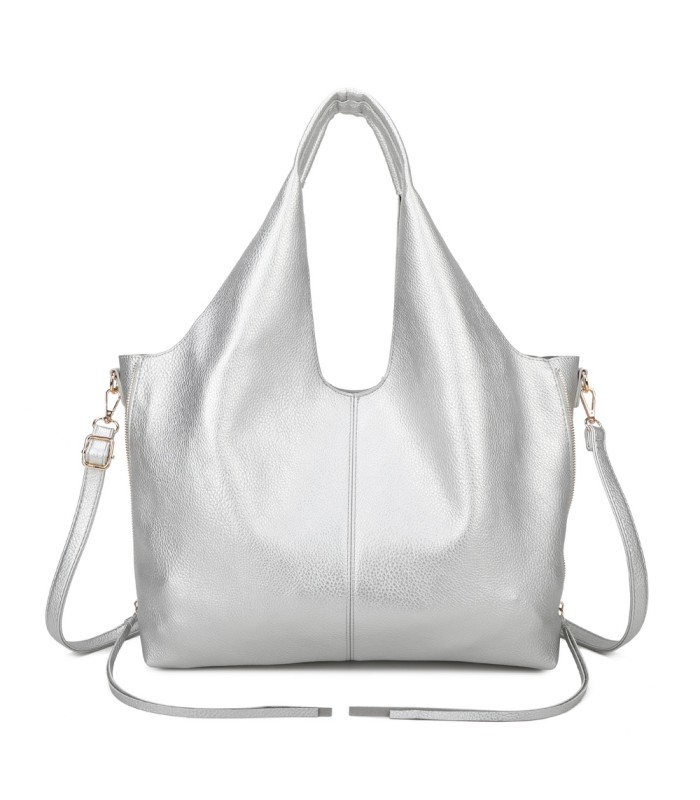 T11825 - Bolso de hombro estilo hongo con bandolera y asa grande