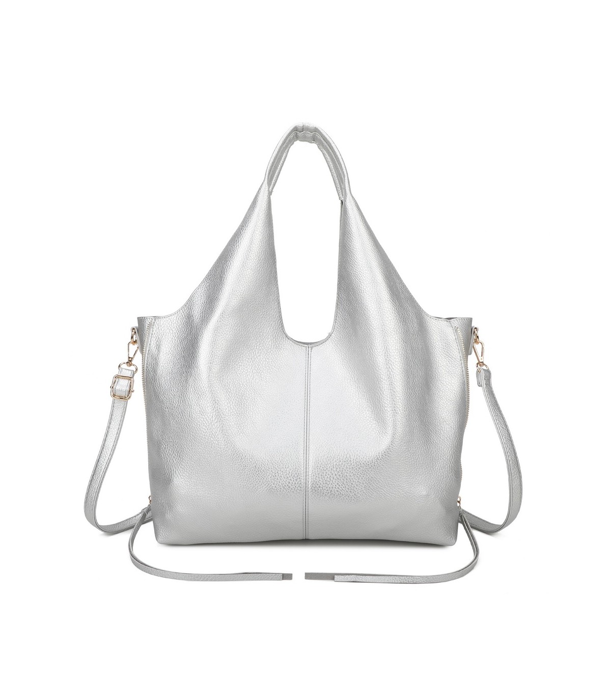 T11825 - Bolso de hombro estilo hongo con bandolera y asa grande
