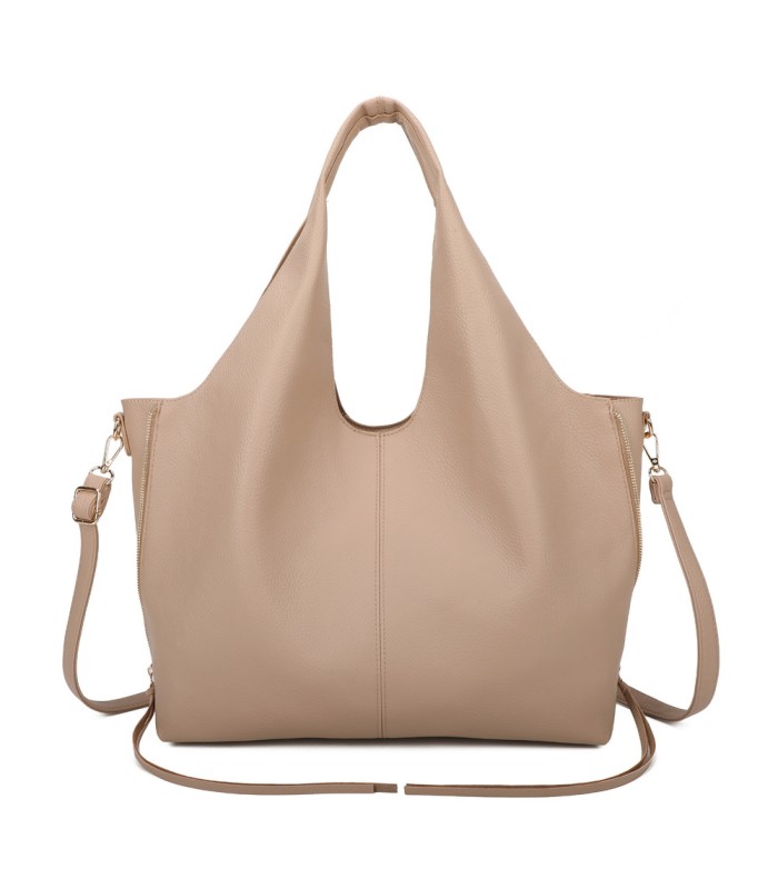 T11825 - Bolso de hombro estilo hongo con bandolera y asa grande