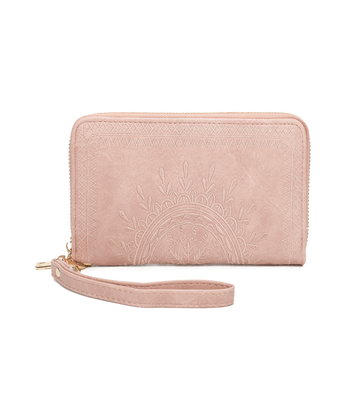 TH903 - Bolso monedero con bordados de mandala