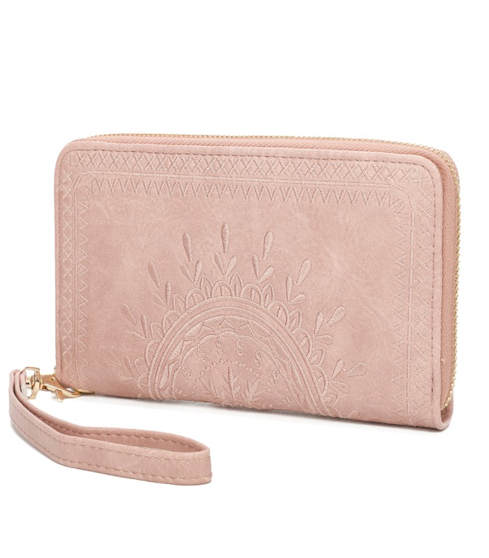 TH903 - Bolso monedero con bordados de mandala