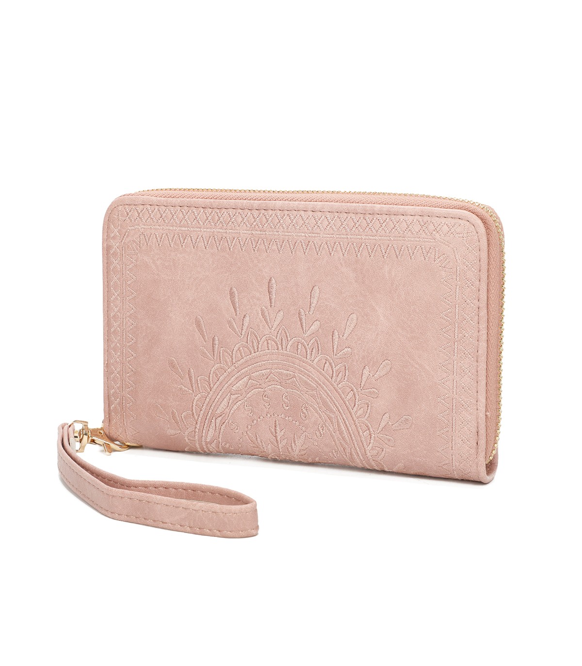 TH903 - Bolso monedero con bordados de mandala