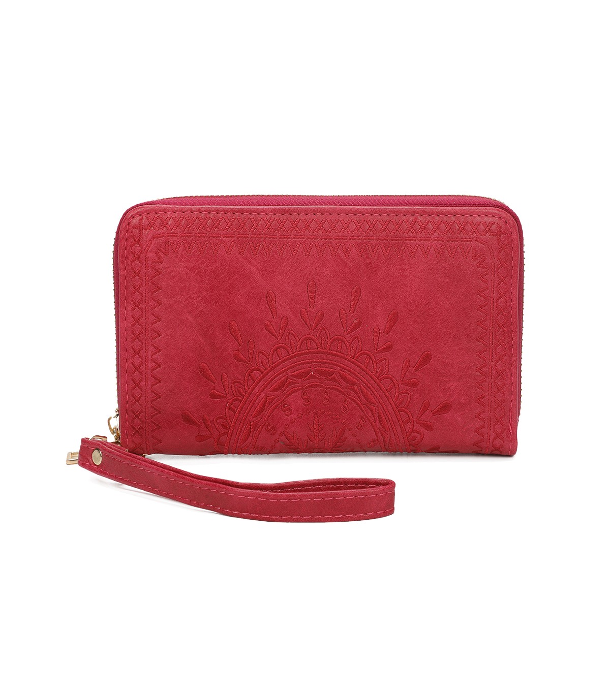 TH903 - Bolso monedero con bordados de mandala