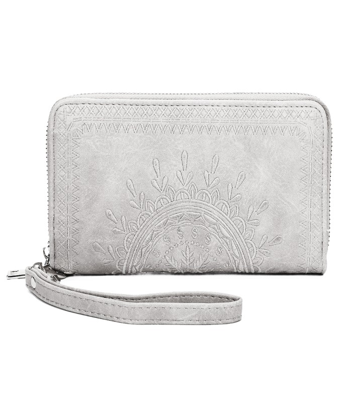 TH903 - Bolso monedero con bordados de mandala