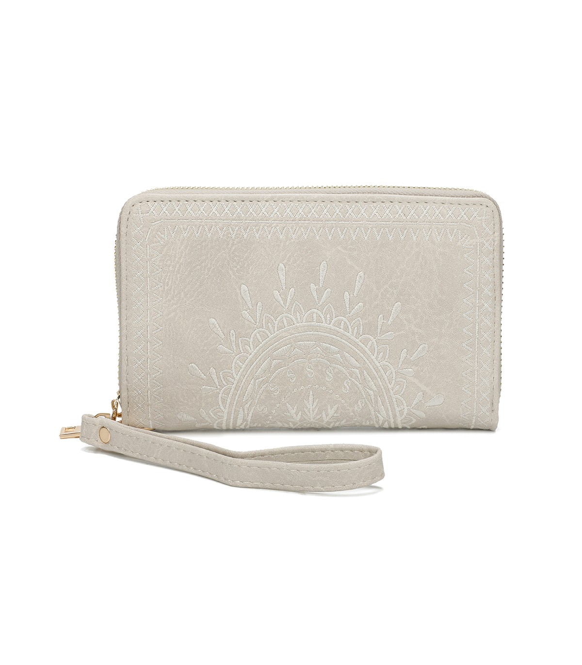 TH903 - Bolso monedero con bordados de mandala