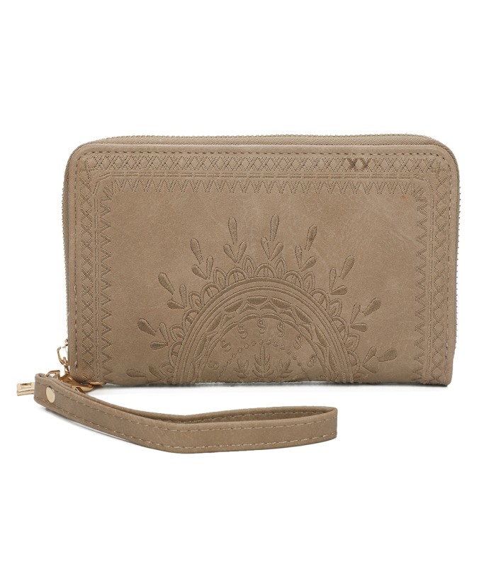 TH903 - Bolso monedero con bordados de mandala