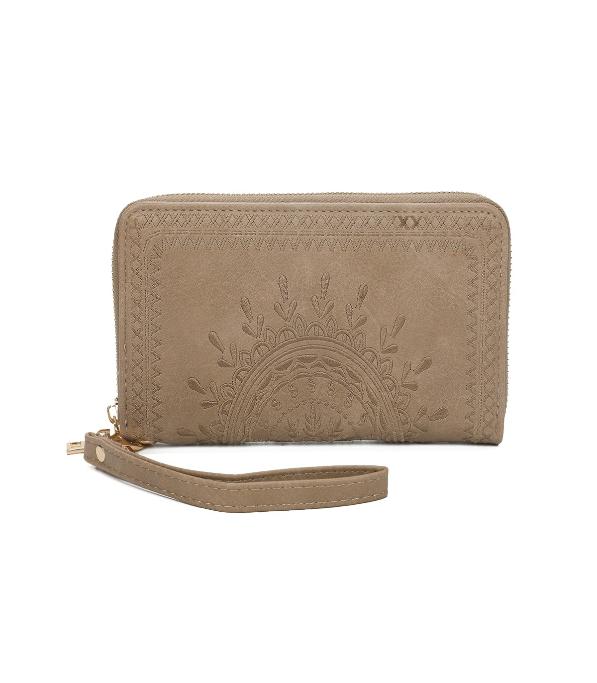 TH903 - Bolso monedero con bordados de mandala