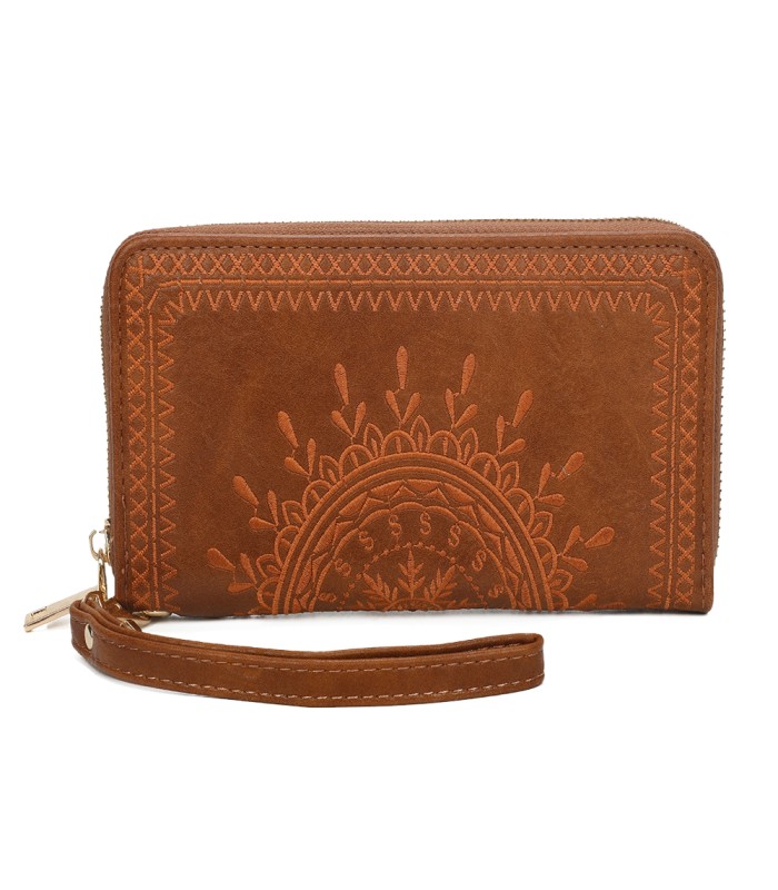 TH903 - Bolso monedero con bordados de mandala