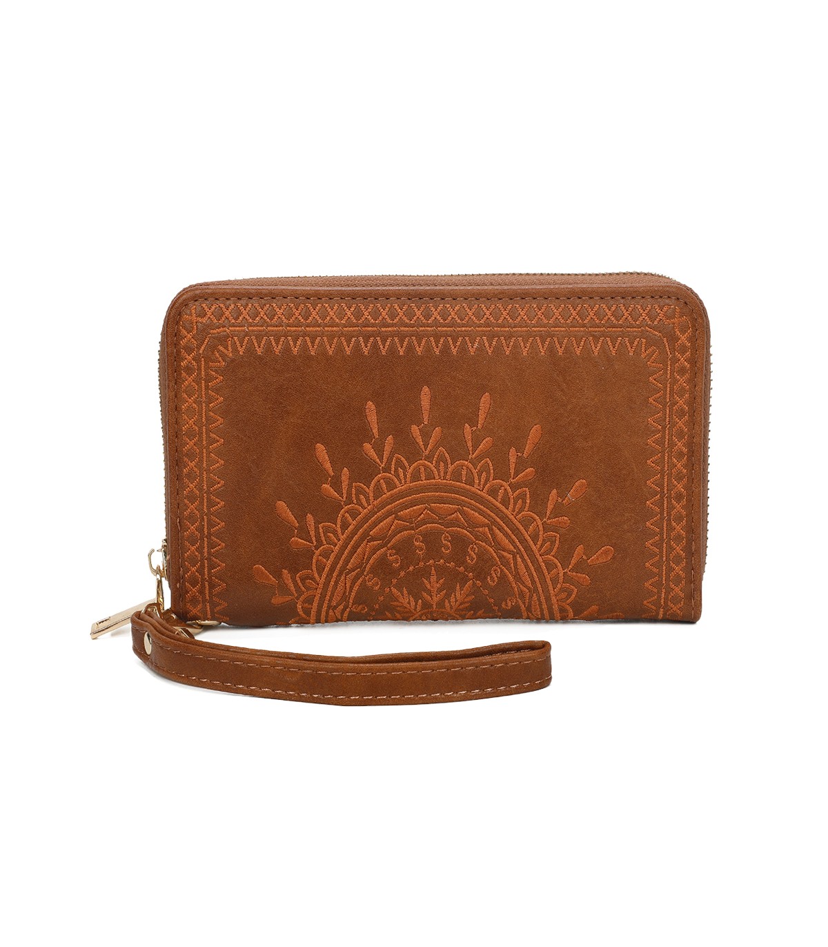TH903 - Bolso monedero con bordados de mandala