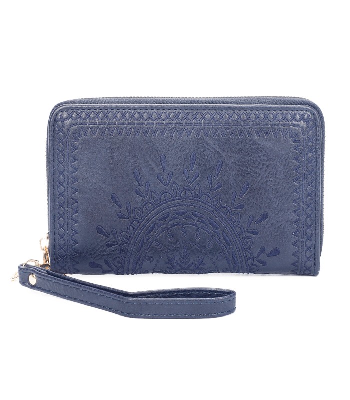 TH903 - Bolso monedero con bordados de mandala
