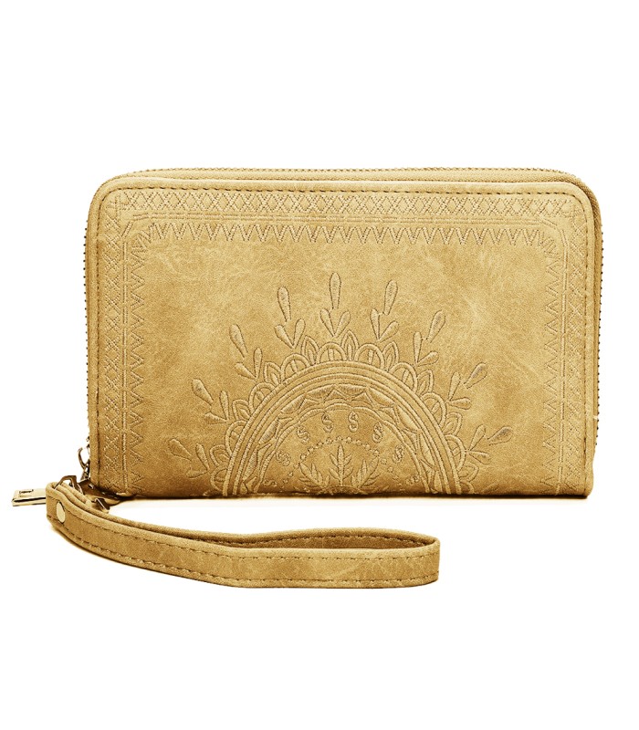 TH903 - Bolso monedero con bordados de mandala