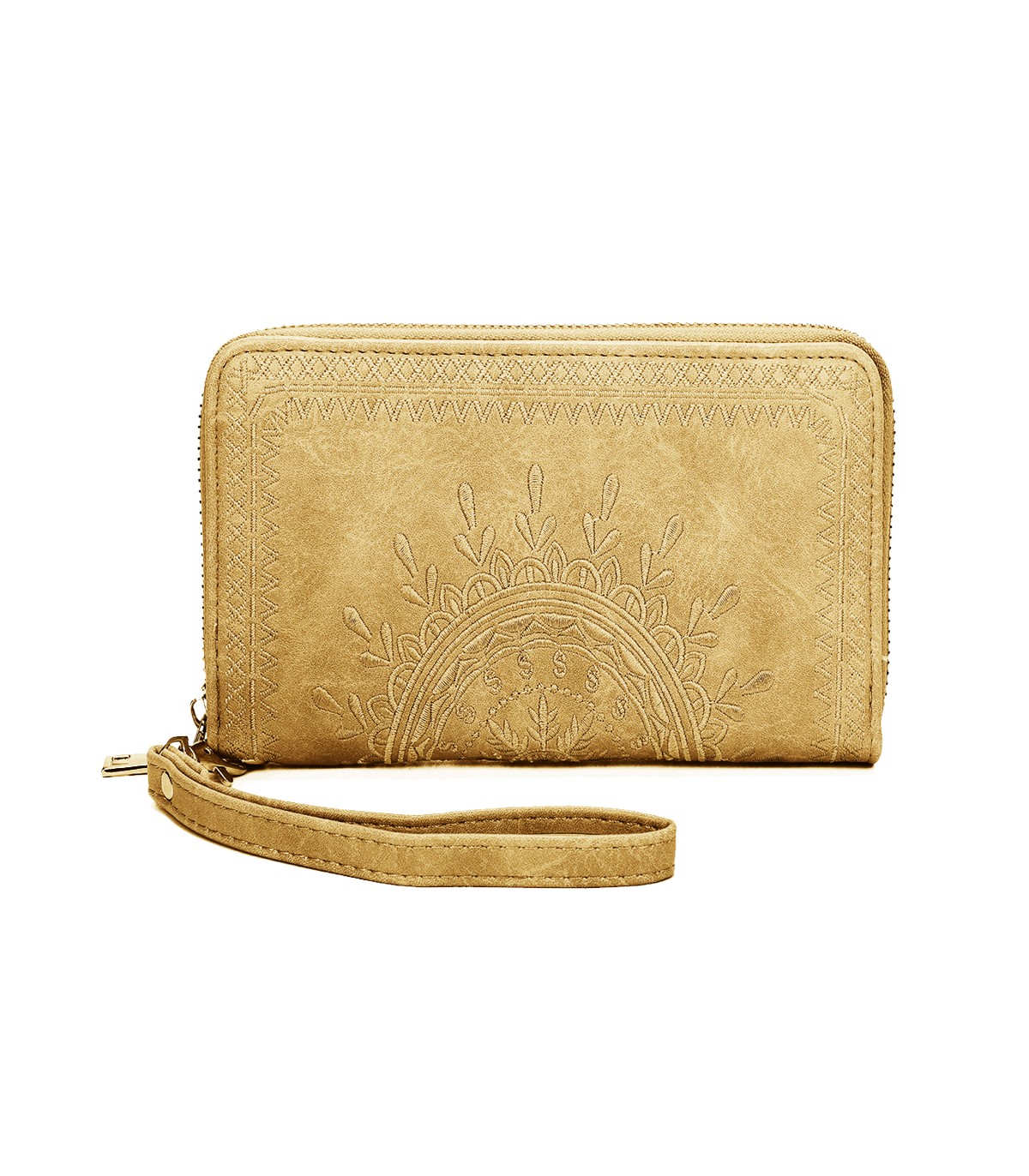 TH903 - Bolso monedero con bordados de mandala
