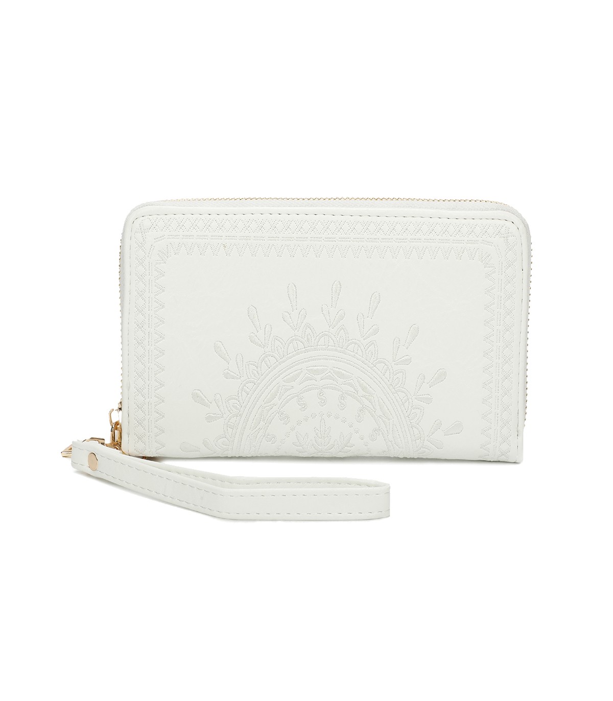 TH903 - Bolso monedero con bordados de mandala