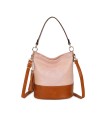 T11811 - Bolso bicolor de hombro con bandolera