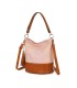 T11811 - Bolso bicolor de hombro con bandolera