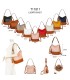 T11811 - Bolso bicolor de hombro con bandolera