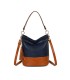 T11811 - Bolso bicolor de hombro con bandolera