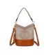 T11811 - Bolso bicolor de hombro con bandolera