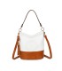 T11811 - Bolso bicolor de hombro con bandolera