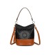 T11811 - Bolso bicolor de hombro con bandolera
