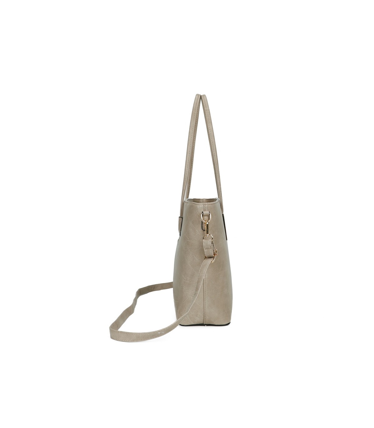 T11828 - Bolso doble amplio compartimento con asa para hombro y bandolera cruzada