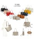 T11828 - Bolso doble amplio compartimento con asa para hombro y bandolera cruzada