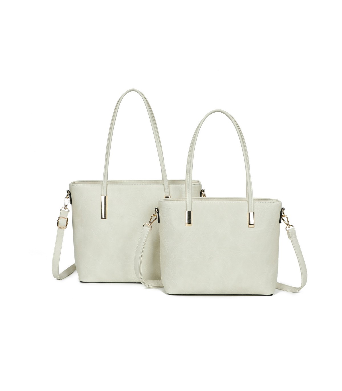 T11828 - Bolso doble amplio compartimento con asa para hombro y bandolera cruzada