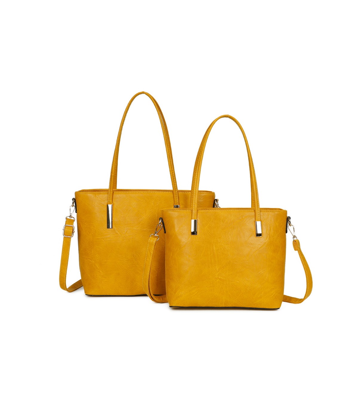 T11828 - Bolso doble amplio compartimento con asa para hombro y bandolera cruzada