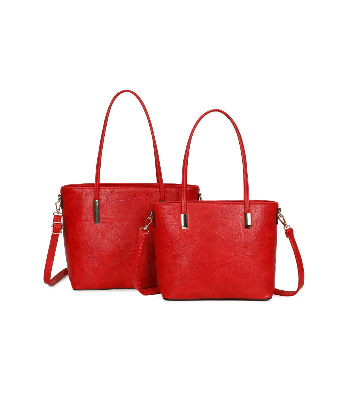 T11828 - Bolso doble amplio compartimento con asa para hombro y bandolera cruzada