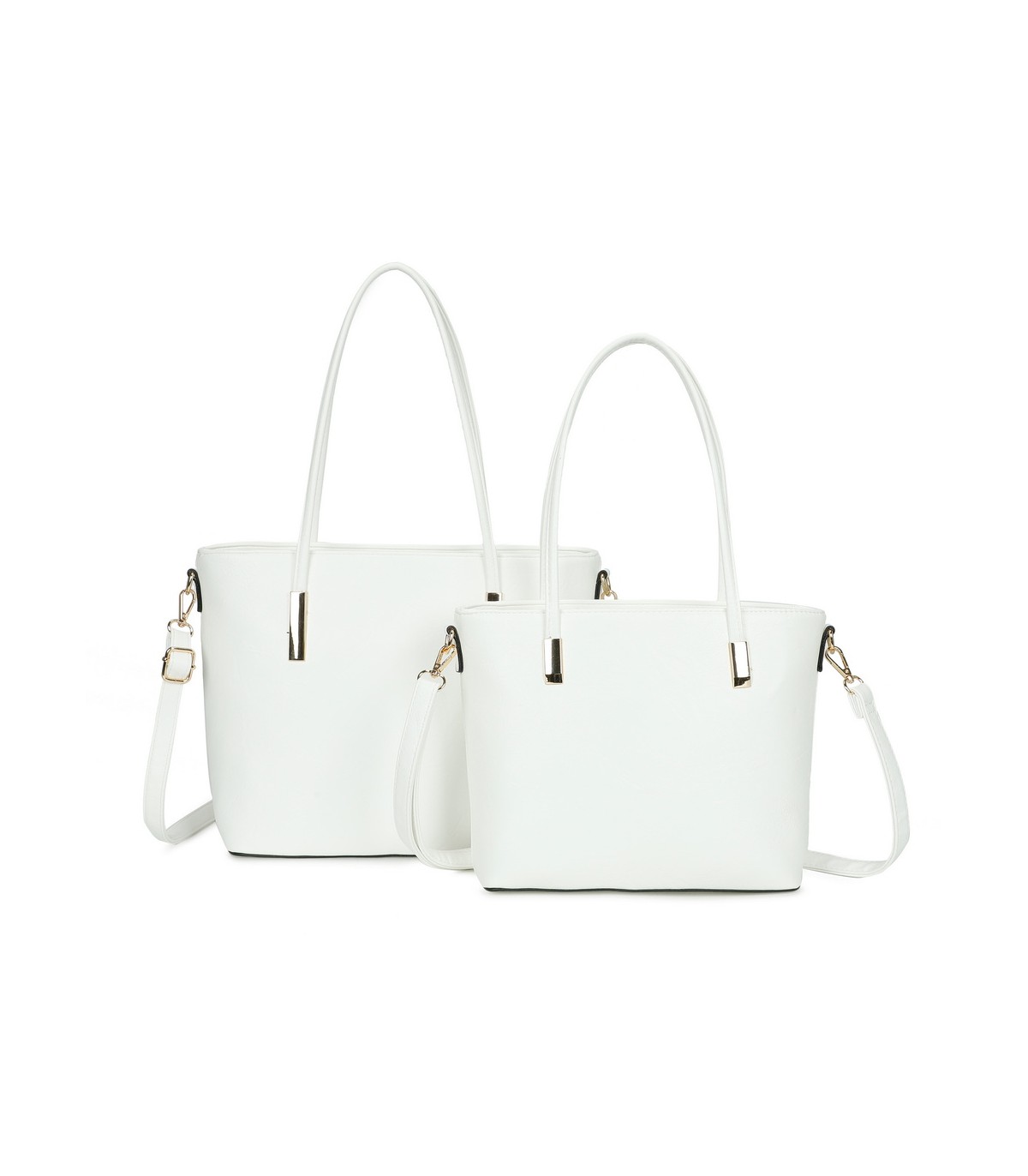 T11828 - Bolso doble amplio compartimento con asa para hombro y bandolera cruzada