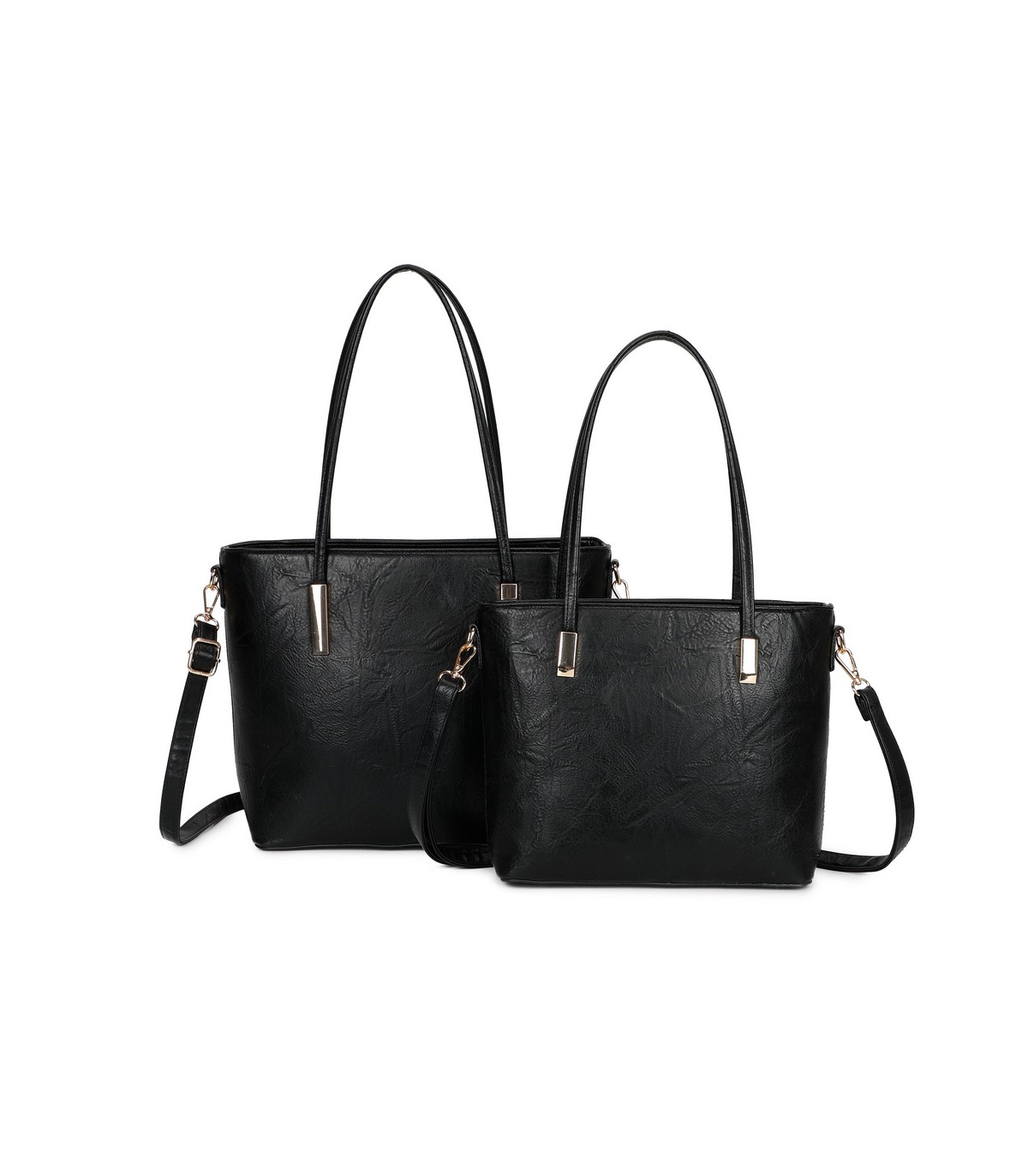 T11828 - Bolso doble amplio compartimento con asa para hombro y bandolera cruzada