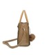T11595 - Bolso bandolera y de mano con borla decorativa