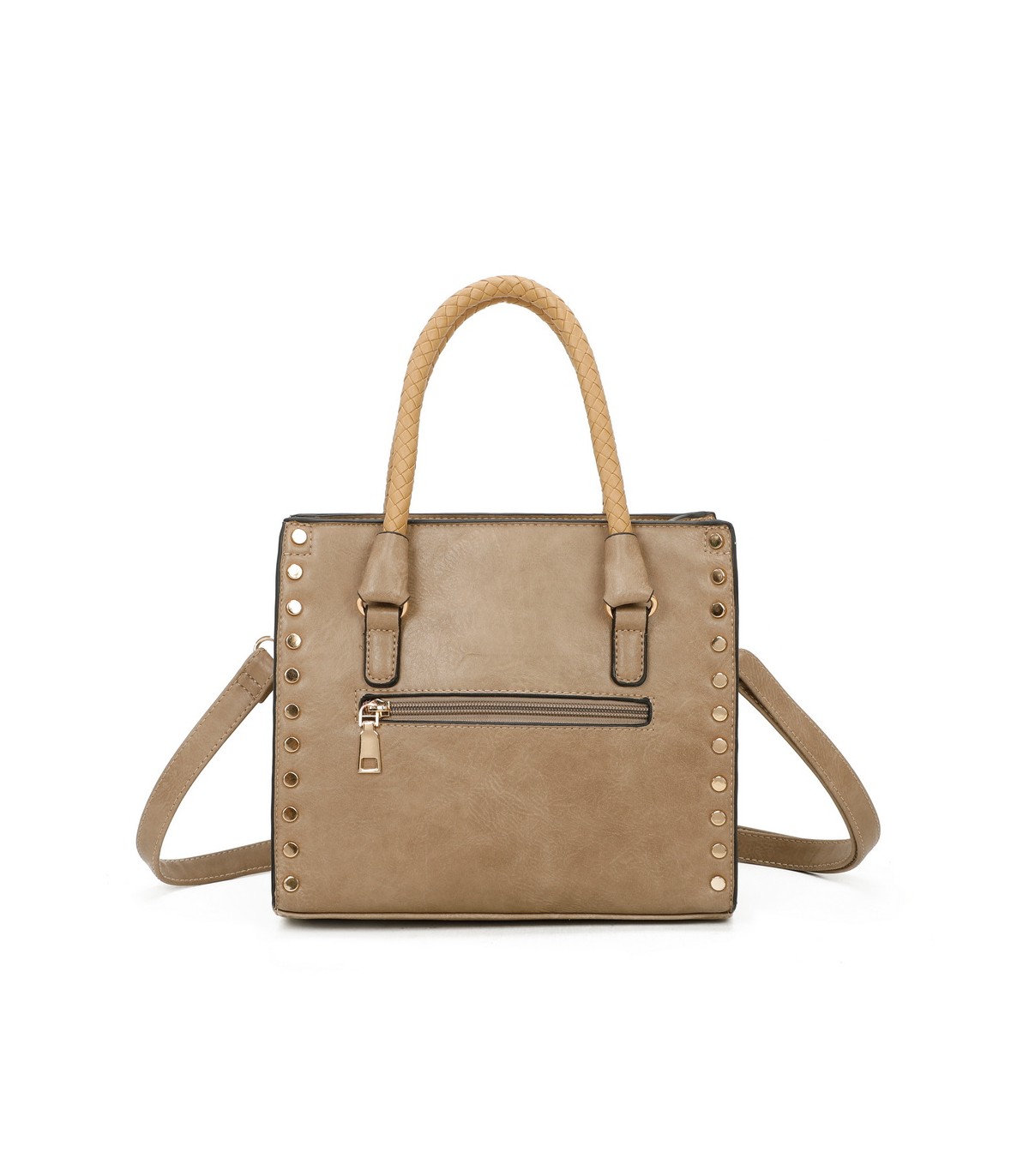 T11595 - Bolso bandolera y de mano con borla decorativa