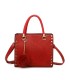 T11595 - Bolso bandolera y de mano con borla decorativa