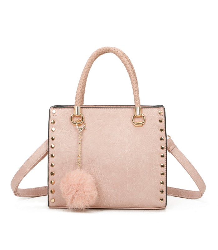 T11595 - Bolso bandolera y de mano con borla decorativa