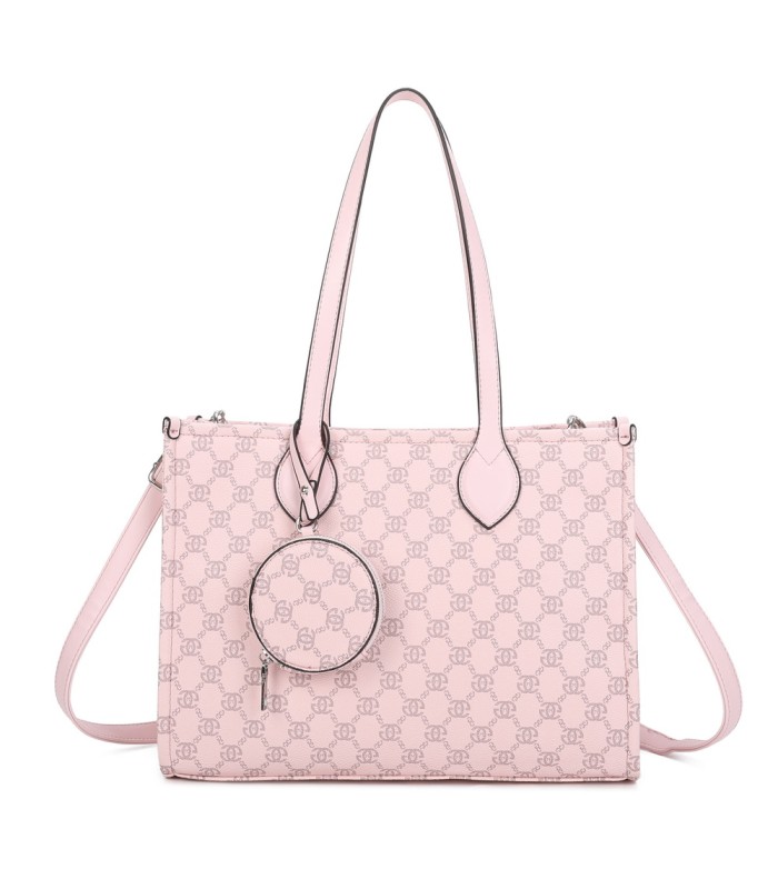 T11792 - Bolso con monedero exterior para el hombro con bandolera cruzada