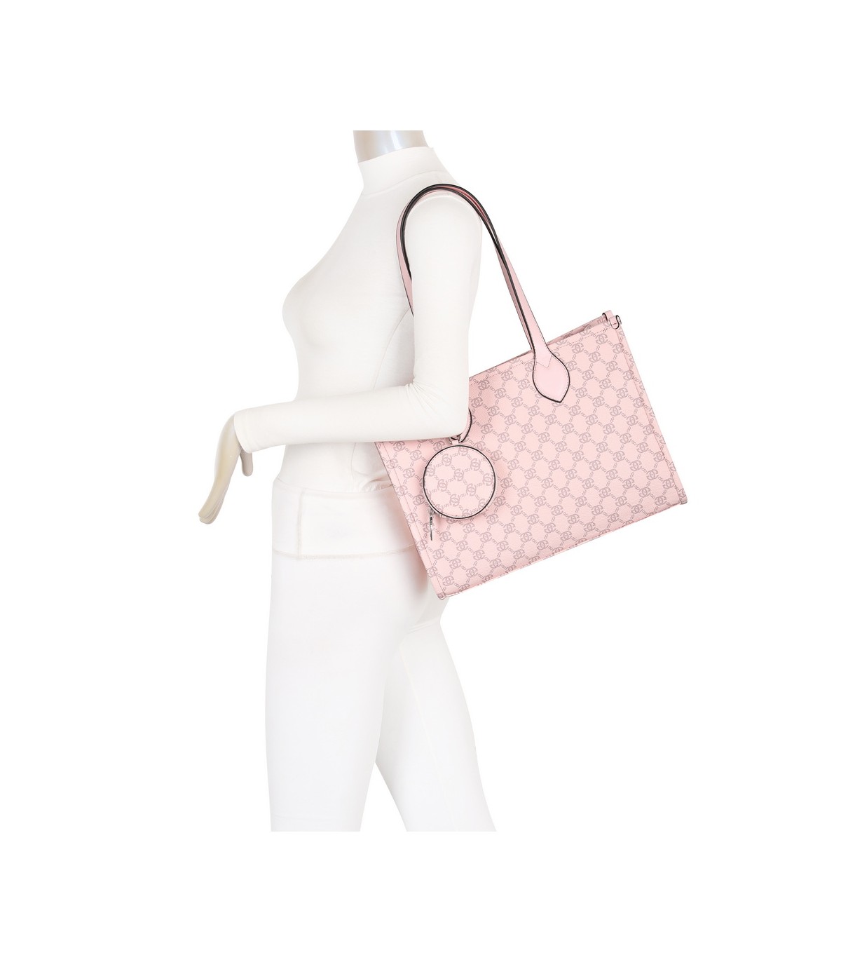 T11792 - Bolso con monedero exterior para el hombro con bandolera cruzada
