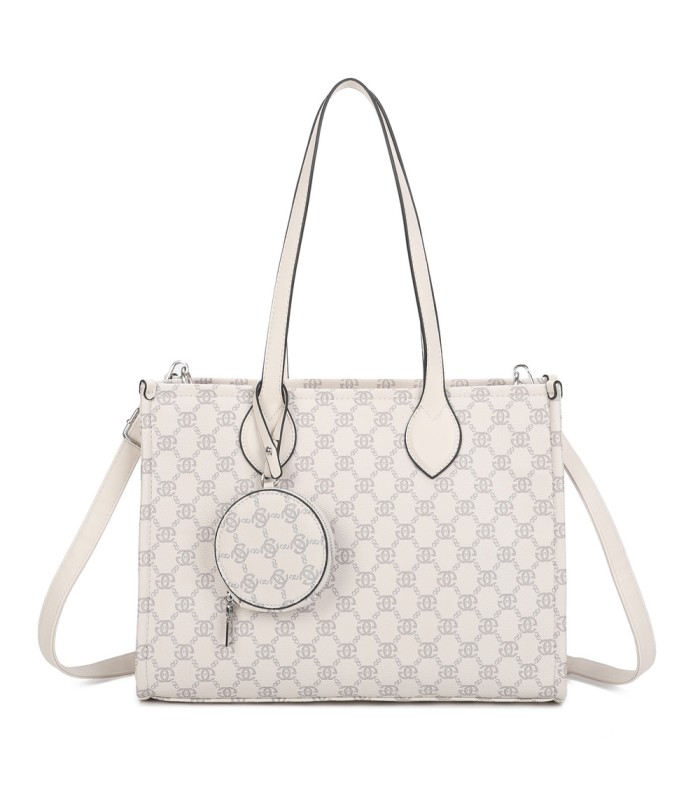 T11792 - Bolso con monedero exterior para el hombro con bandolera cruzada