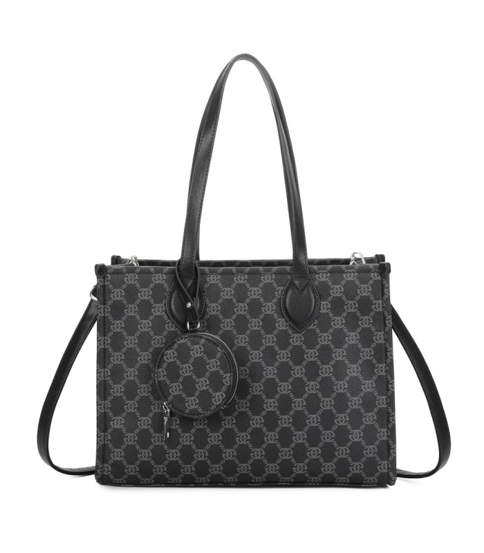 T11792 - Bolso con monedero exterior para el hombro con bandolera cruzada