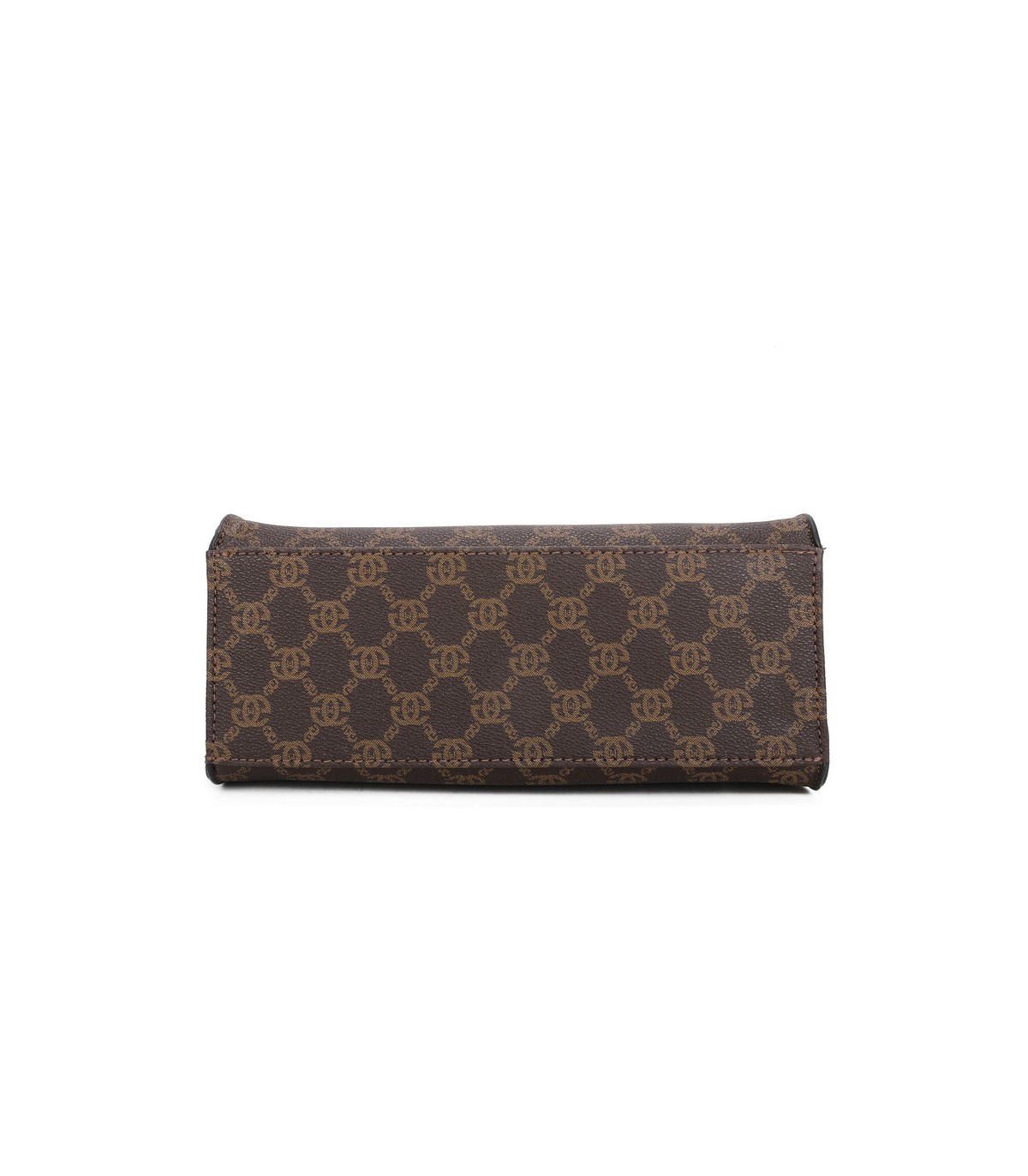 T11784 - Bolso con bandolera de mano y adorno de pañuelo