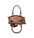 T11784 - Bolso con bandolera de mano y adorno de pañuelo