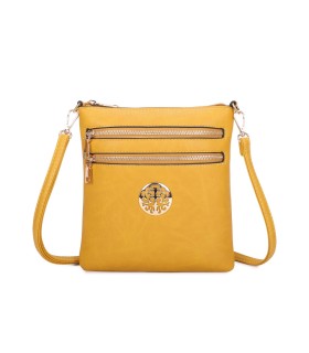 T11802 - Bandolera mini flor con emblema